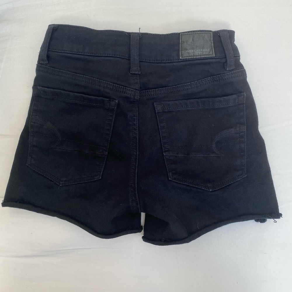 Black American Eagle Jean Shorts 00